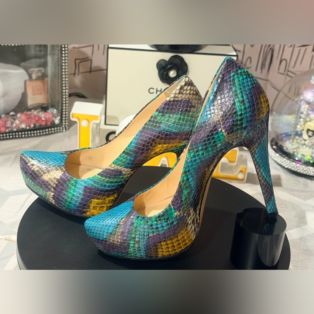 Euc Alexandre Birman Python Patterned Pumps. - image 6
